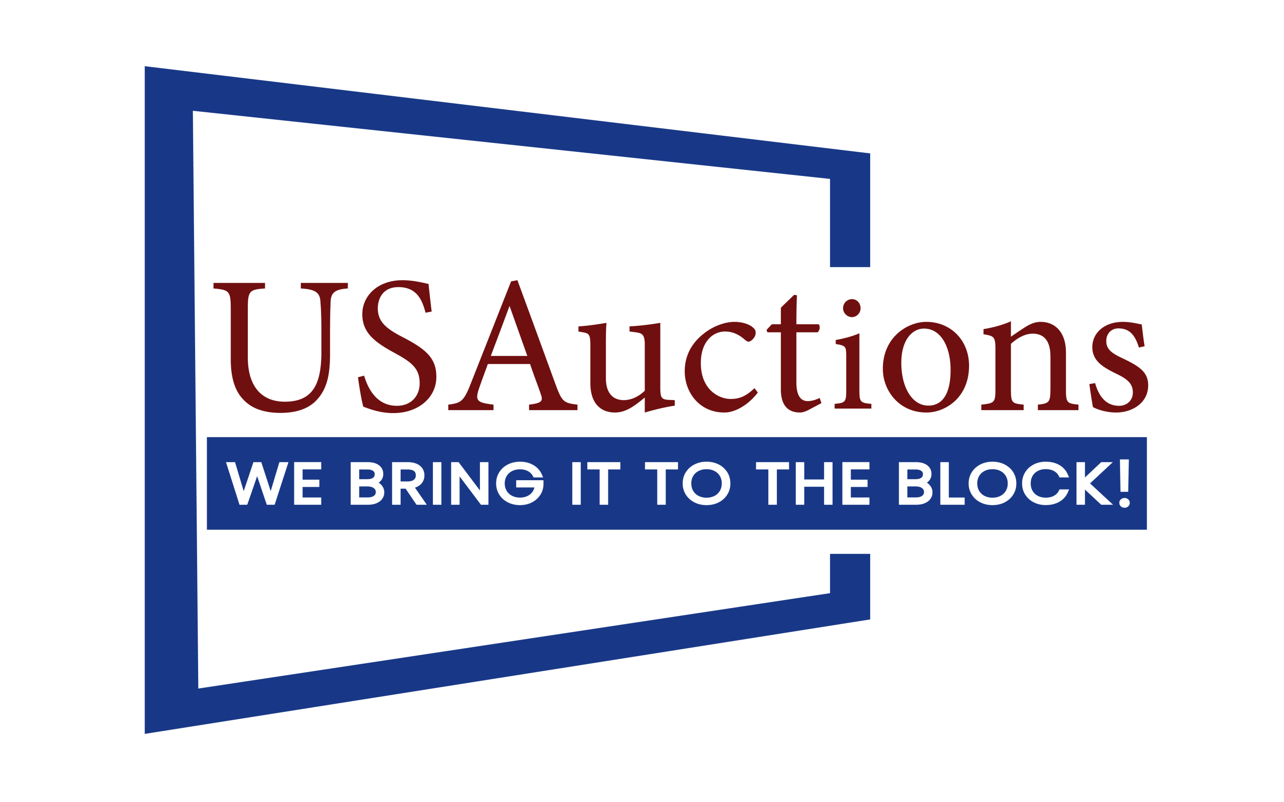 USAuctions logo and tagline